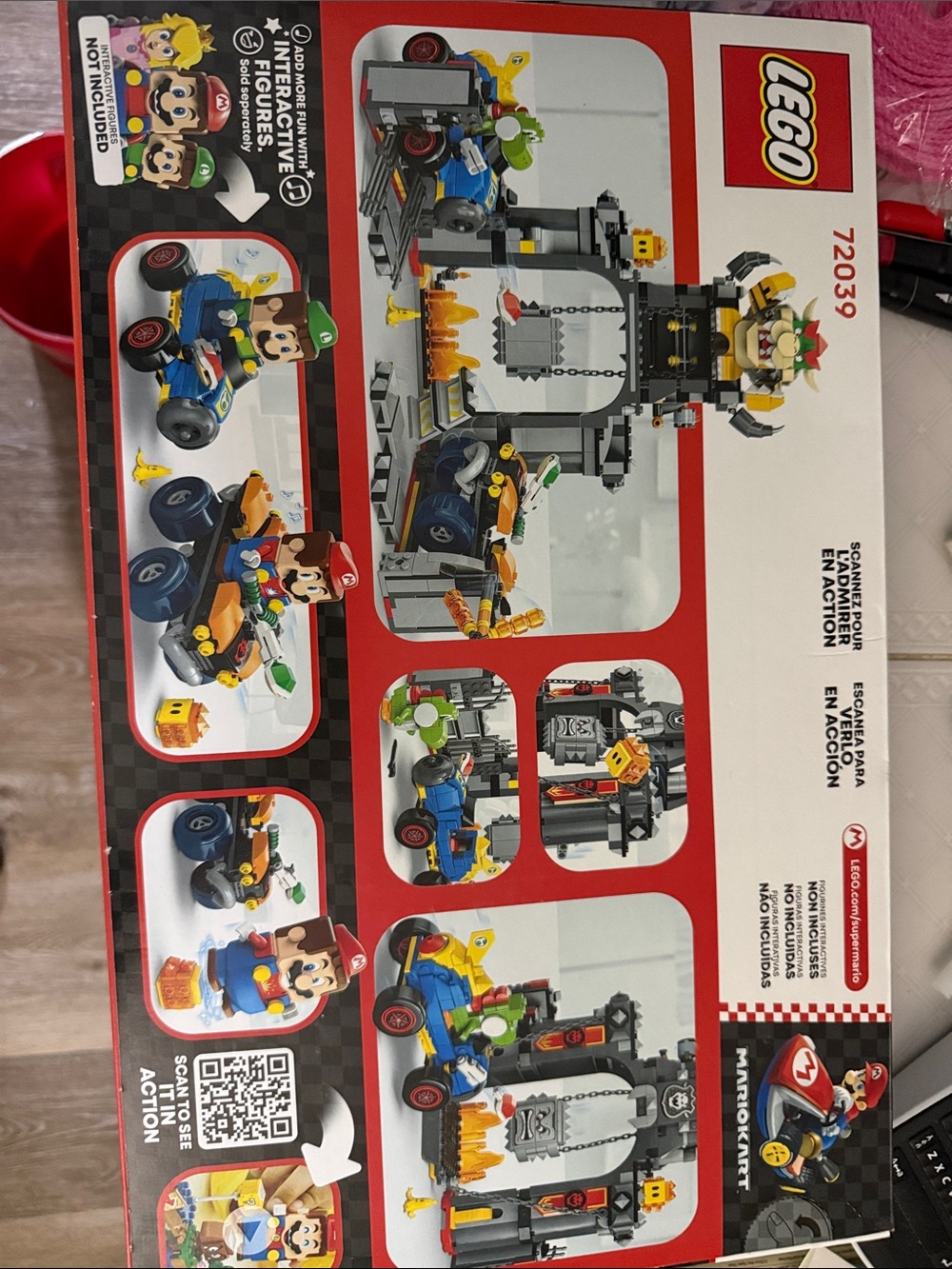 Lego Mario Kart Bowser Castle Showdown – Red, Black, Yellow